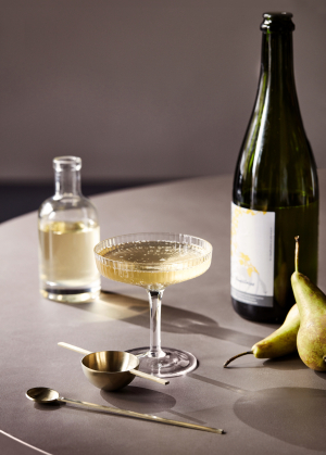 Ferm Living designové sklenice na šampaňské Ripple Champagne Set