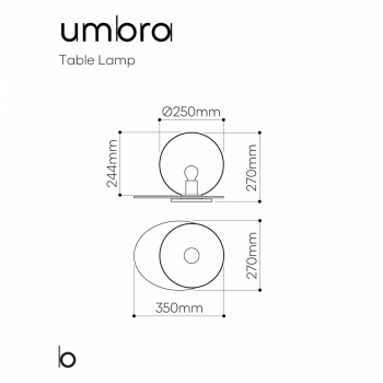 Bomma designové stolní lampy Umbra Table