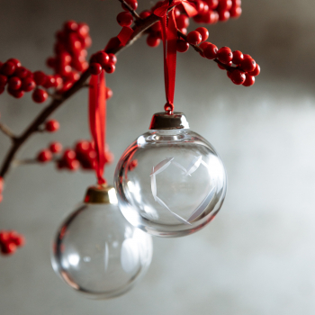 Rückl designové vánoční ozdoby Christmas Decorations Bulb Clear