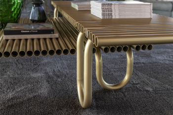 Mogg designové stoly Pipelines Low Table (175 x 60 cm)