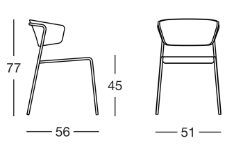 Scab Design designové jídelní židle Lisa Armchair