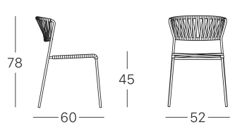 Scab Design designové zahradní židle Lisa Chair Outdoor