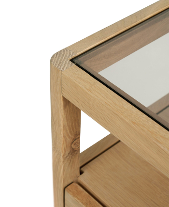 Ethnicraft designové noční stolky Spindle Bedside Table (55 x 35 cm)