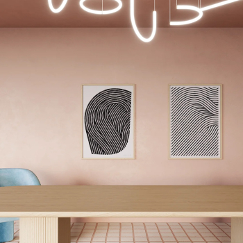 Paper Collective designové moderní obrazy Quantum of Fields 01 (50 x 70 cm)