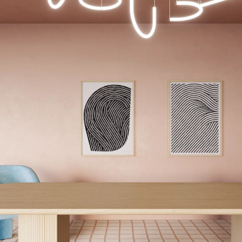 Paper Collective designové moderní obrazy Quantum of Fields 02 (50 x 70 cm)