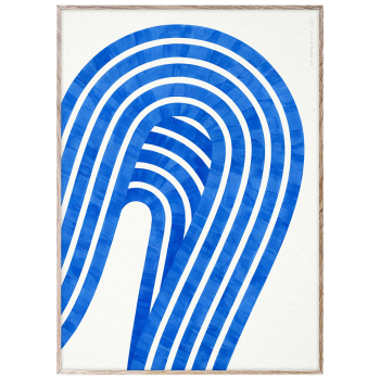 Paper Collective designové moderní obrazy Entropy Blue 01 (50 x 70 cm)