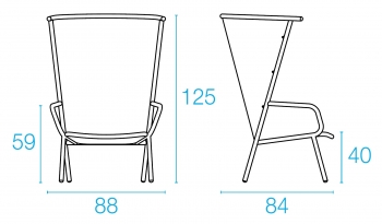 Emu designová křesla Nef High Lounge Chair
