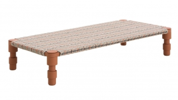 Gan designové zahradní lehátka Garden Layers Indian Single Bed Terracotta