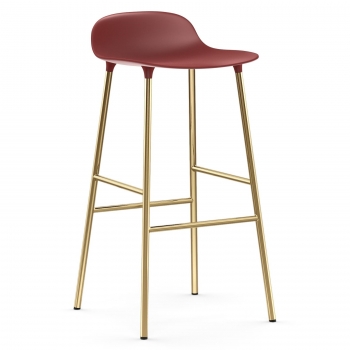 Normann Copenhagen designové barové židle Form Barstool Steel (75 cm)