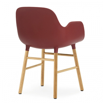 Výprodej Normann Copenhagen designové židle Form Armchair Wood (polstrování světle modrá, dub)