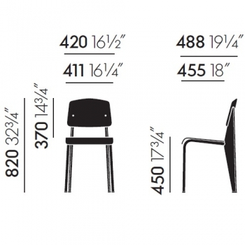 Vitra designové židle Standard Chair SP