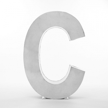 Výprodej Seletti designová nástěnná písmena Metalvetica "C"