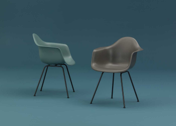 Výprodej Vitra designové židle/ konferenční židle DAX (šedomodrá skořepina/ černá podnož)