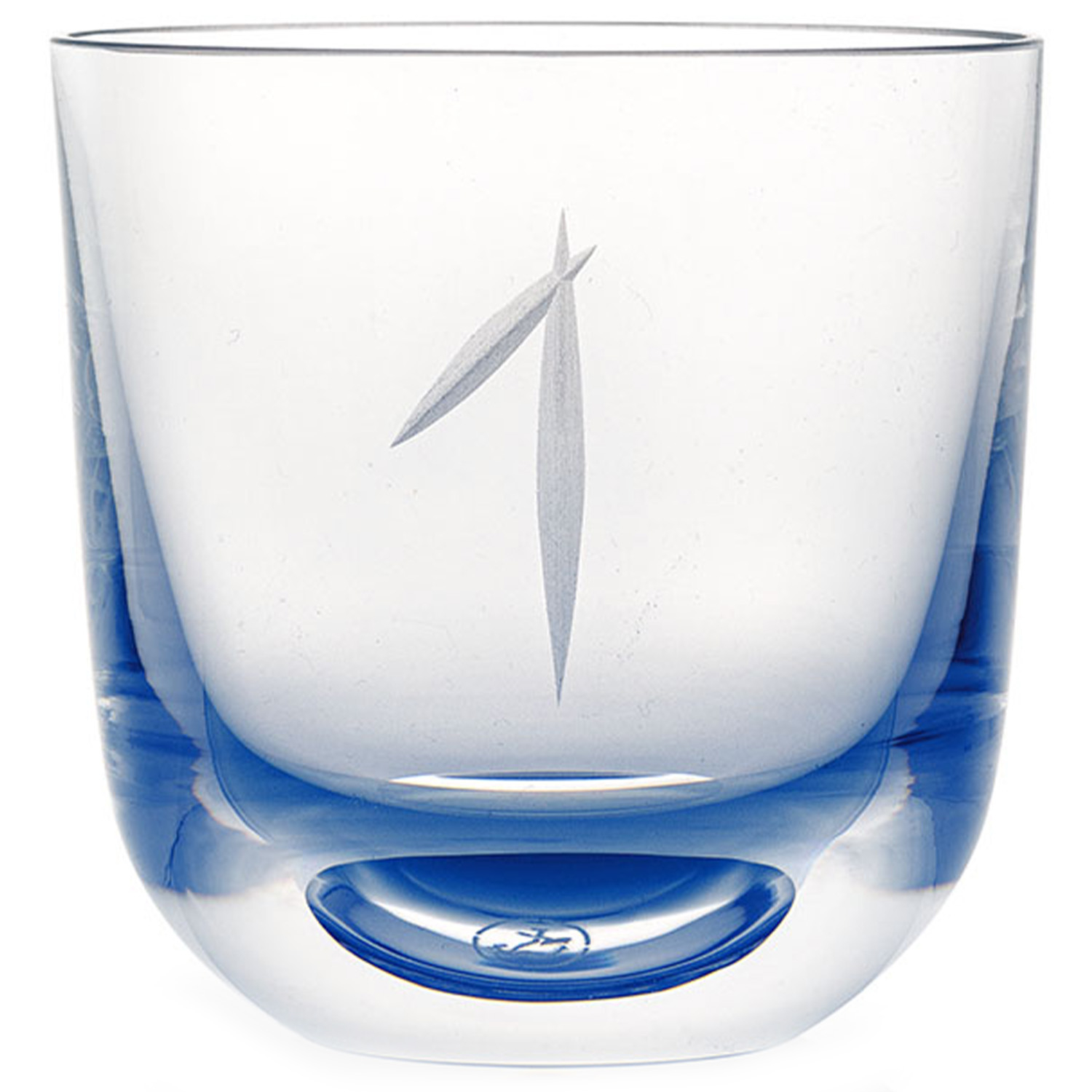 Rückl designové sklenice na vodu Numbers Crystal Glass Blue