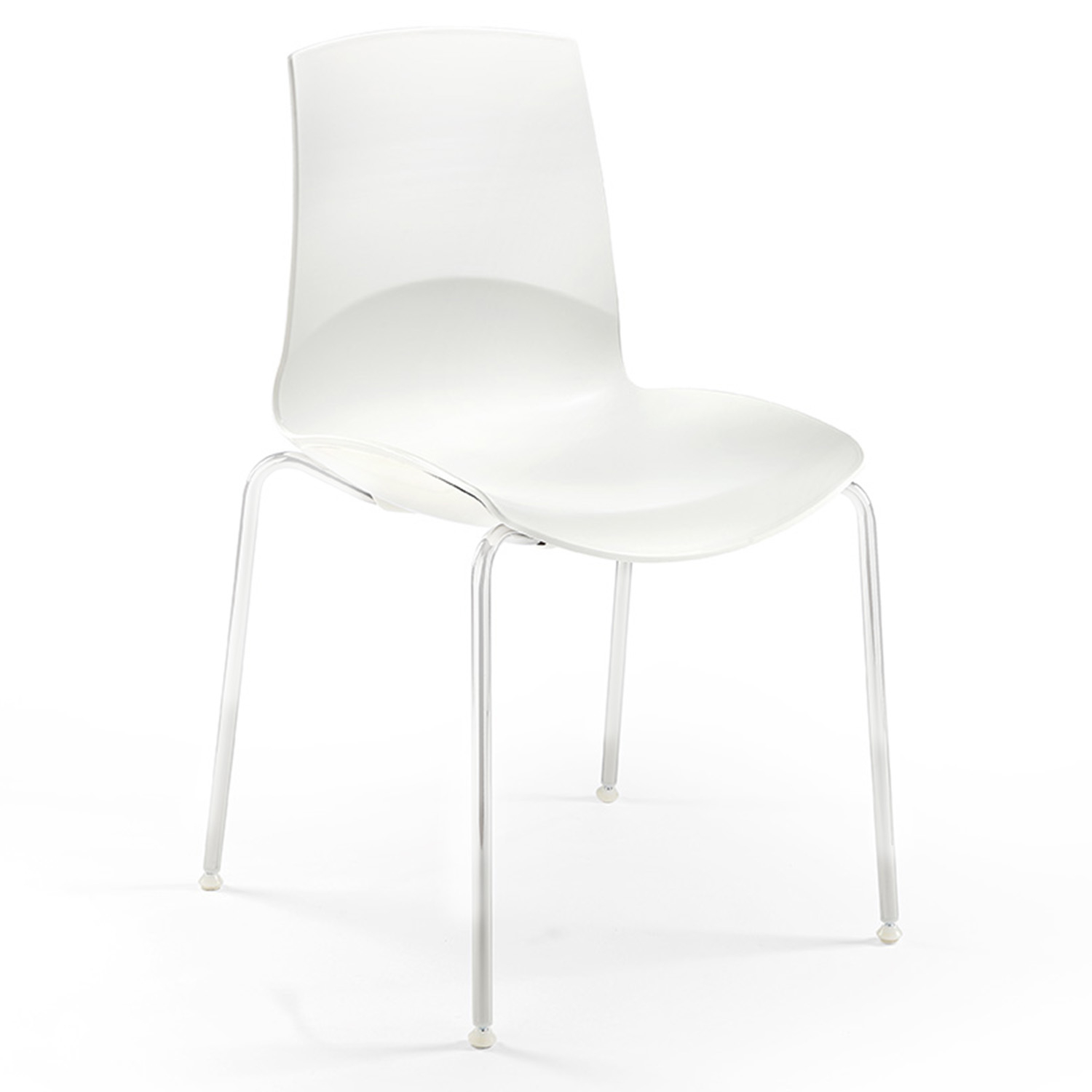 Výprodej Infiniti designové židle Now (bílý sedák/ ocel lakovaná bílá)