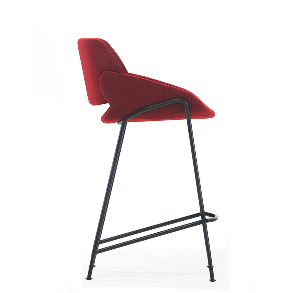 Designové barové židle Monk Barstool Backrest Low (výška sedáku 63 cm)