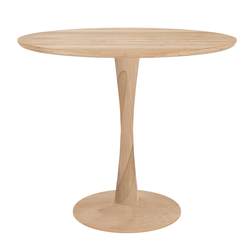 Ethnicraft designové jídelní stoly Torsion Dinning Table (průměr 90 cm)