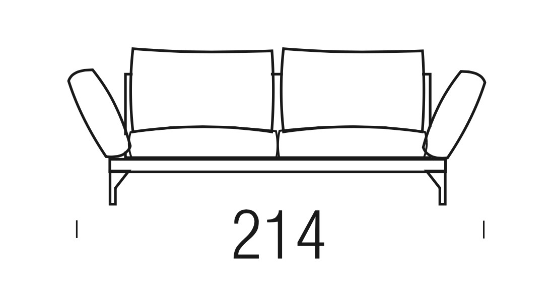 Beltá / Frajumar designové sedačky Asso 214cm
