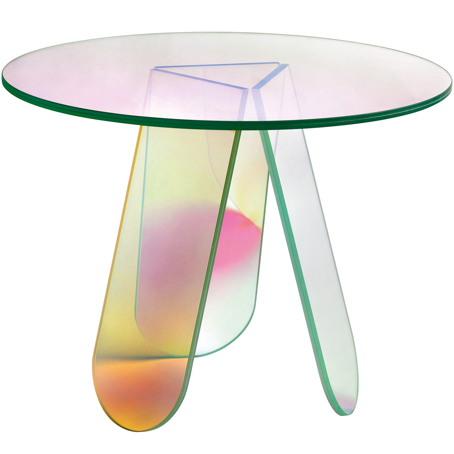Glas Italia designové jídelní stoly Shimmer (průměr 105 cm)