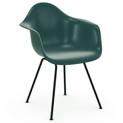 Výprodej Vitra designové židle/ konferenční židle DAX (šedomodrá skořepina/ černá podnož)