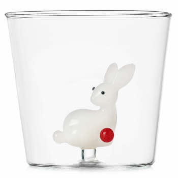 Designové sklenice na vodu Woodland Tales Tumbler White Bunny
