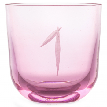 Designové sklenice na vodu Numbers Crystal Glass Pink
