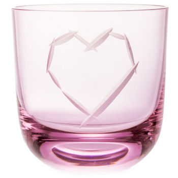 Designové sklenice na vodu Pink Collection Crystal Glass Pink