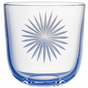 Designové sklenice na vodu Pink Collection Crystal Glass Blue
