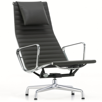 Designová křesla Aluminium Chair EA 124 & Ottoman 125