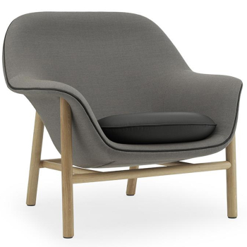 Designová křesla Drape Lounge Chair Low Wood