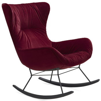 Designová houpací křesla Leya Rocking Wingback Chair