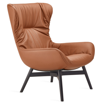 Designová křesla Leya Wingback Chair Wood